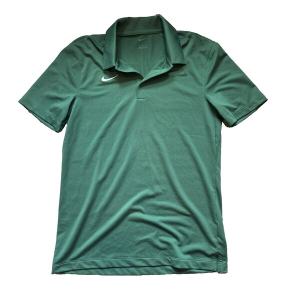 Men’s Dri Fit Nike Polo Shirt Small Green Short Sleeve - Picture 1 of 5